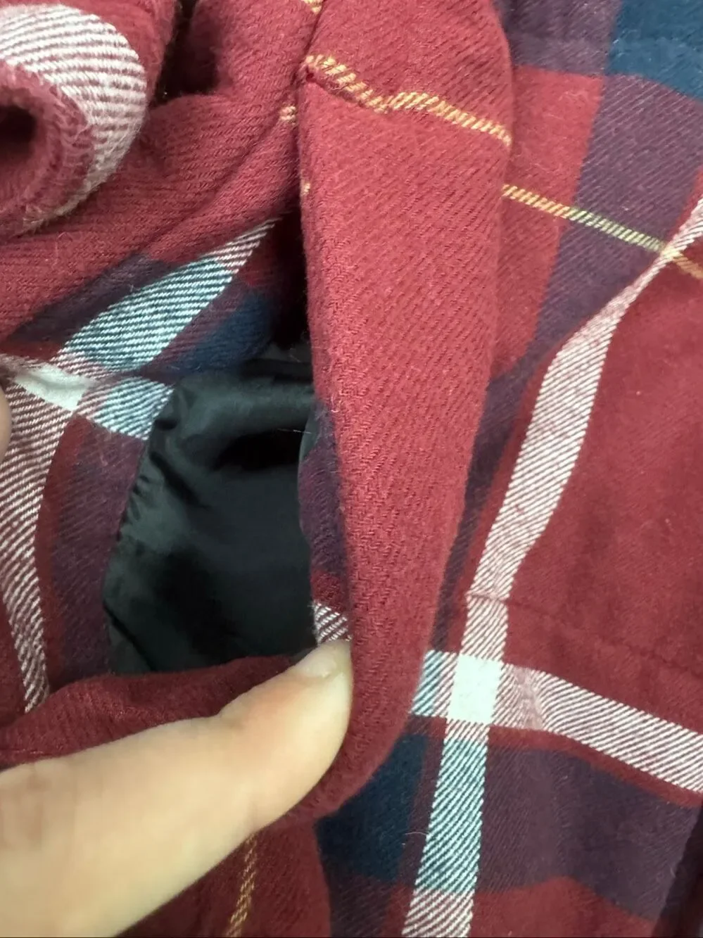 Old Navy Boys Plaid Button Up Hooded Puffer Jacket Size X-Large (14-16)